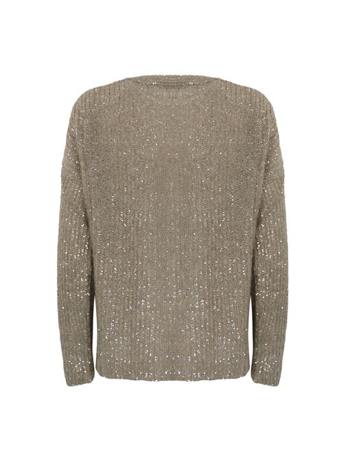 Maglia con paillettes in misto alpaca D. Exterior | 593357NOCC